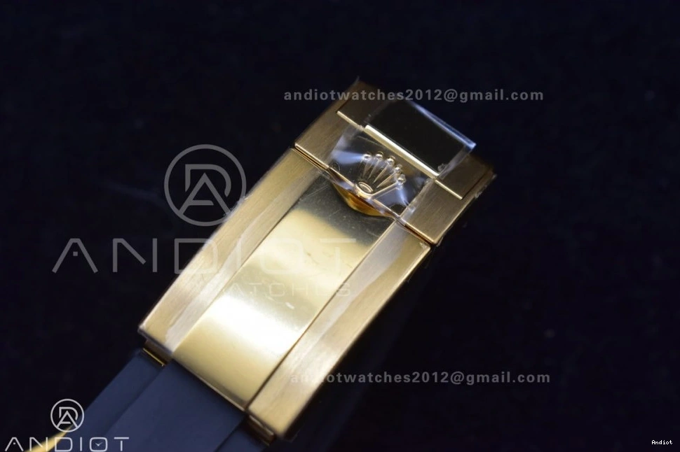 1:1 Daytona Rubber Strap BTF Oysterflex SA4130 on Best Edition Dial 116518 Black YG 0112